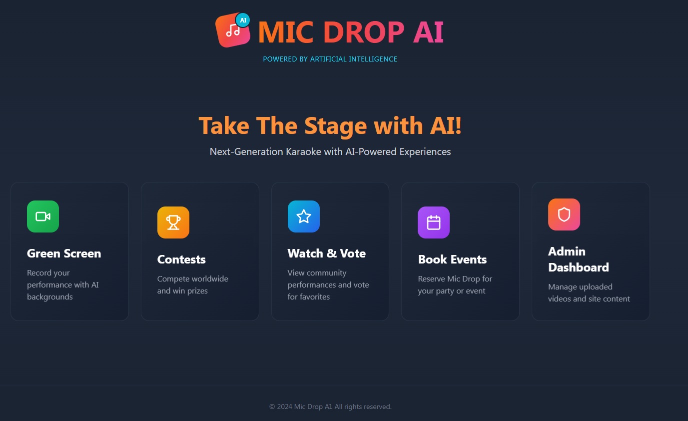 Mic Drop AI Application